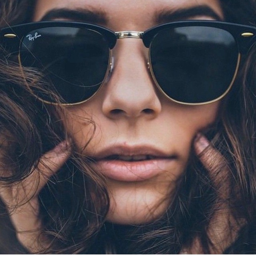 RAY-BAN CLUBMASTER CLASSIC SUNGLASSES - Picture 1 of 8